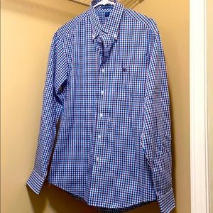 Port Authority Size Small Blue Plaid Woven